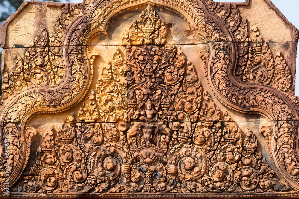 Bas relief in Banteay Srei