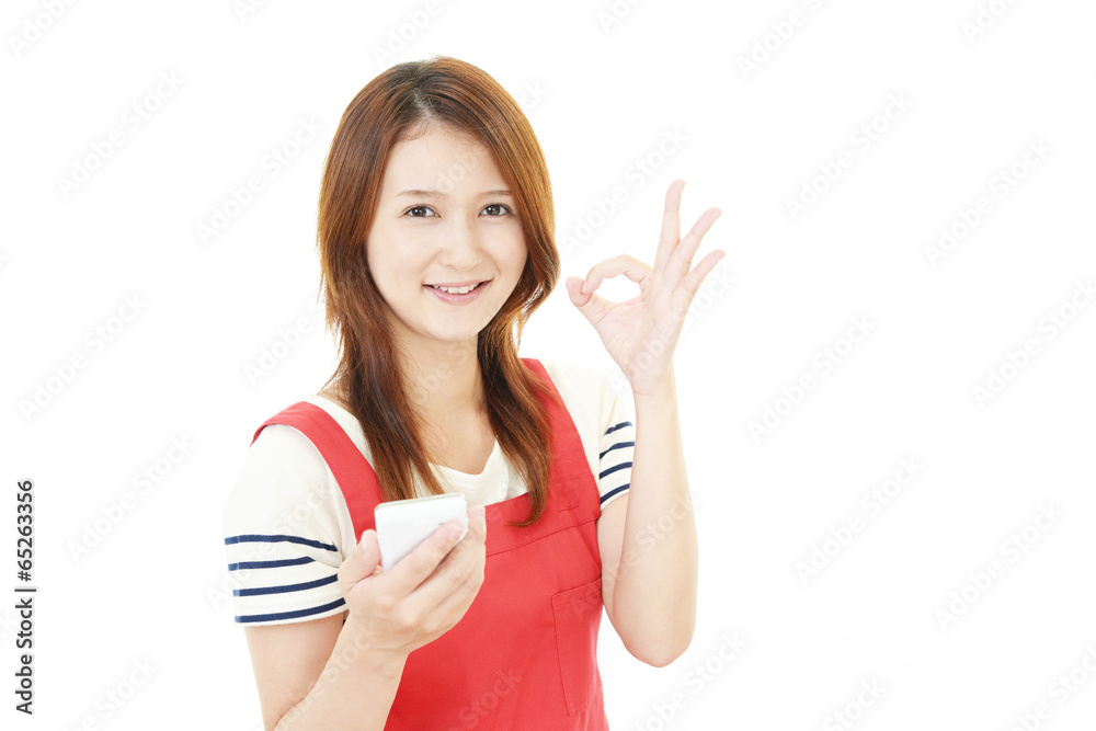 Fototapeta premium 笑顔の女性