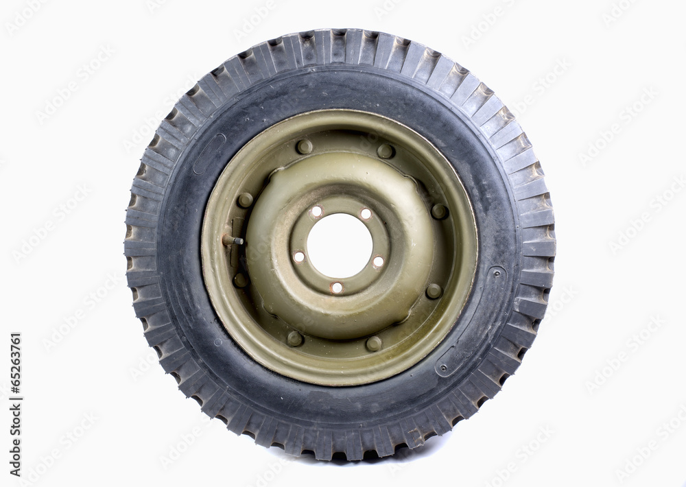 Obraz premium military wheel