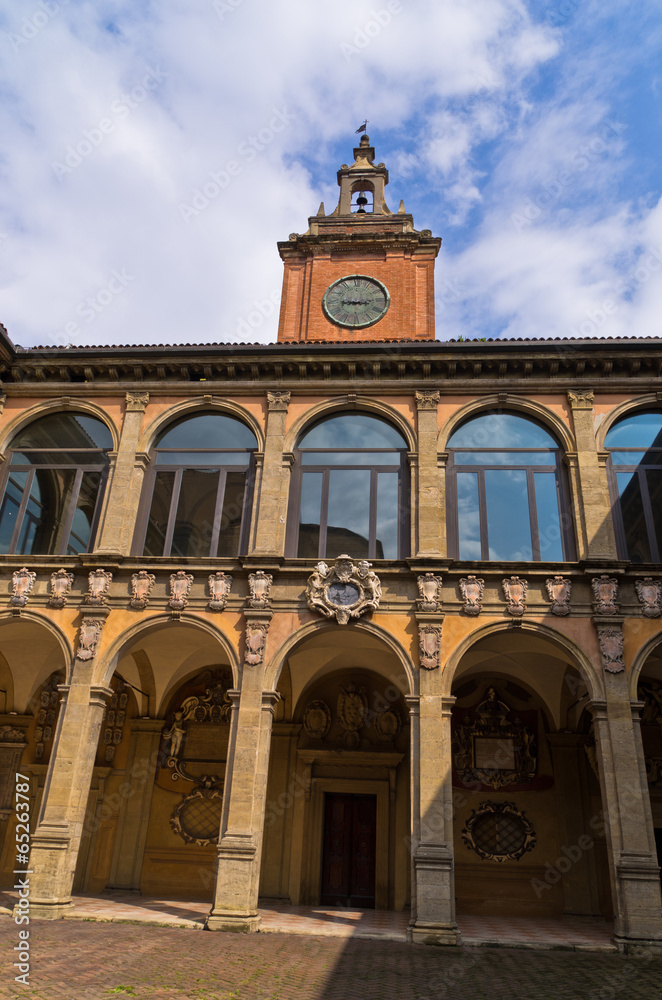 Old library building, city of Bologna