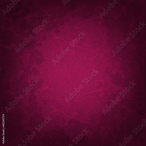 Dark pink background with fancy flowers