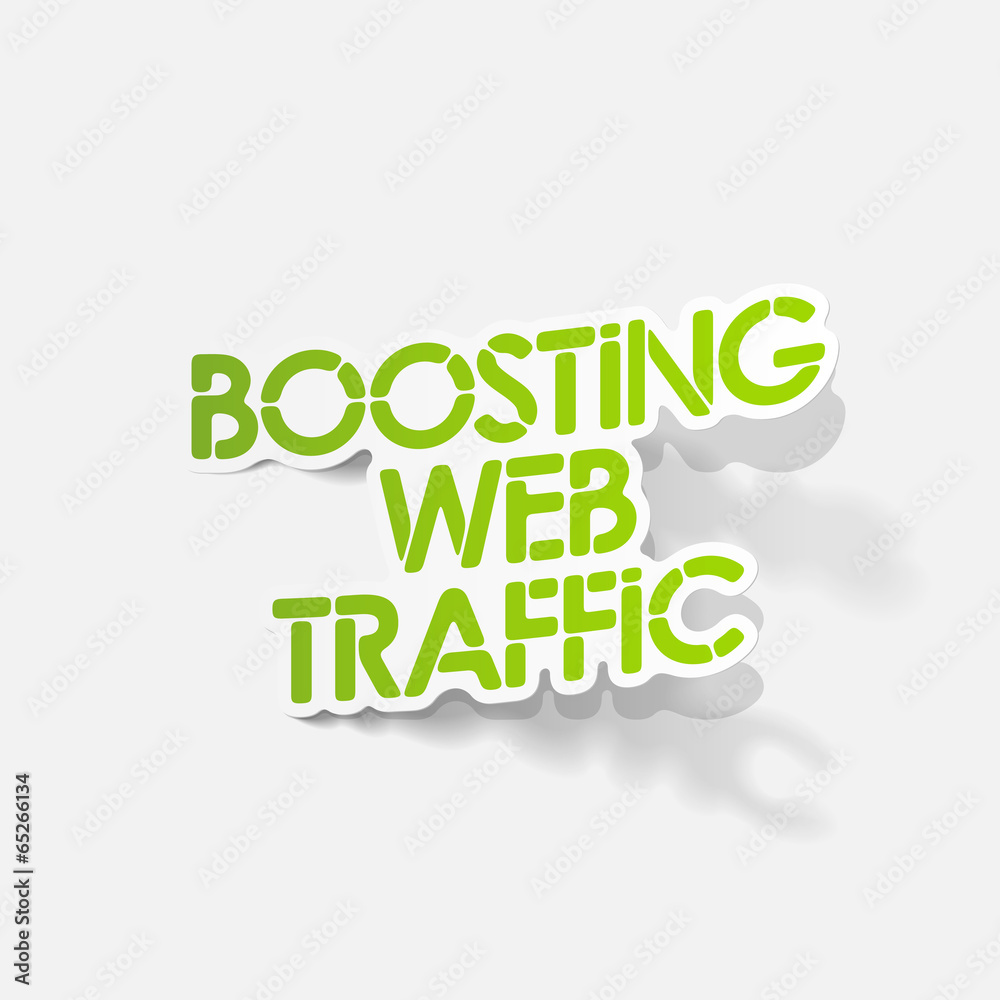 realistic design element: boosting web traffic realistic design element: boosting web traffic