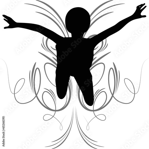 Funky Girl Silhouette