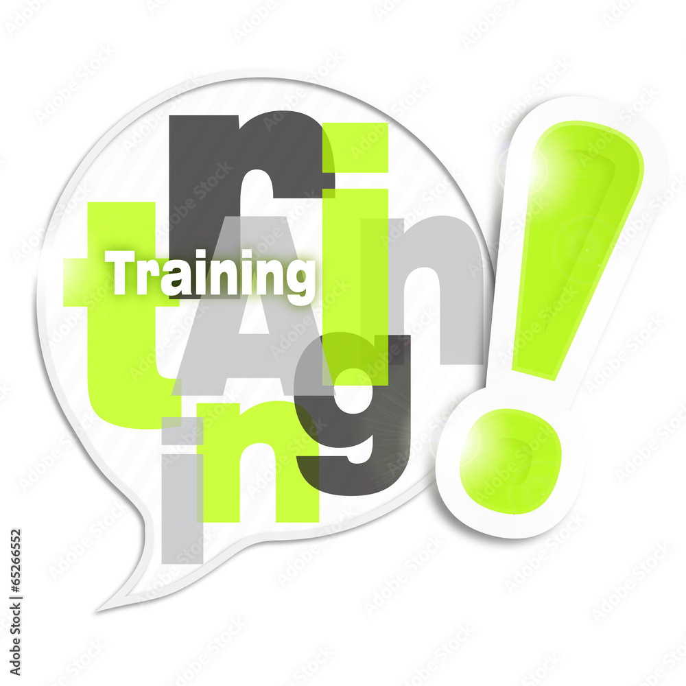 bulle mosaïque lettres : training (cs5)