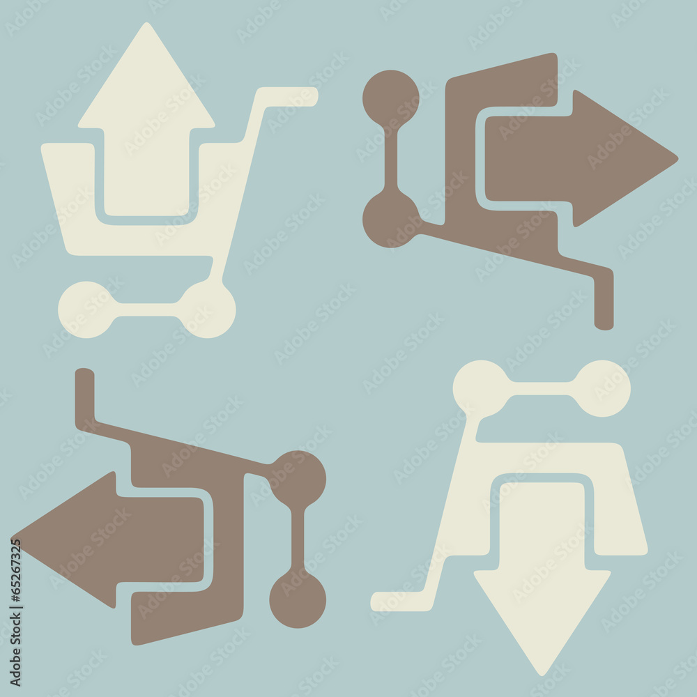 seamless background: shopping, trolley, arrow seamless background: shopping, trolley, arrow