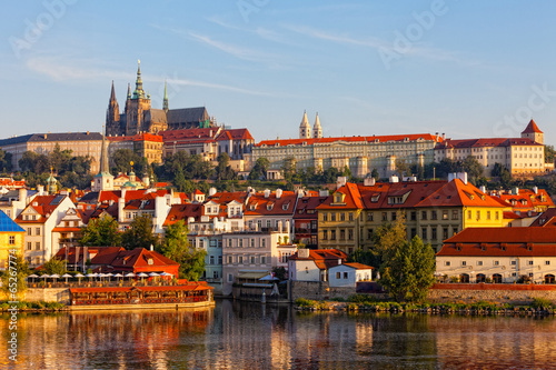Photography Prague, view on Gradchana early in the morning