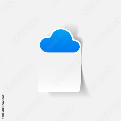 realistic design element: cloud