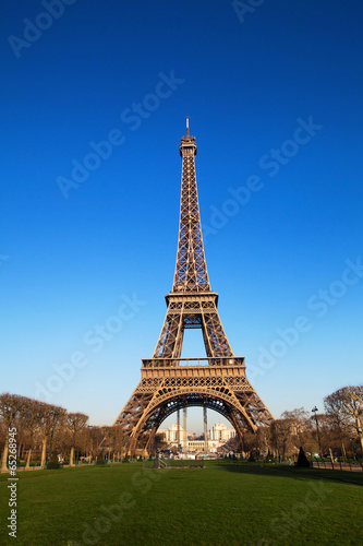 Eiffel Tower in Paris, France, classic view