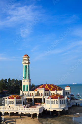 Floating Mosque Of Tanjung Bungah Penang Island Malaysia Stock Photo Adobe Stock