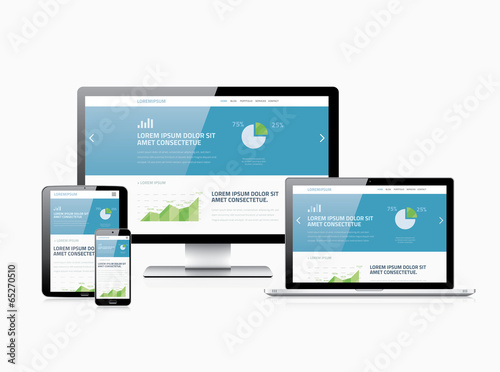 Flat modern website analytics search engine optimization vector
