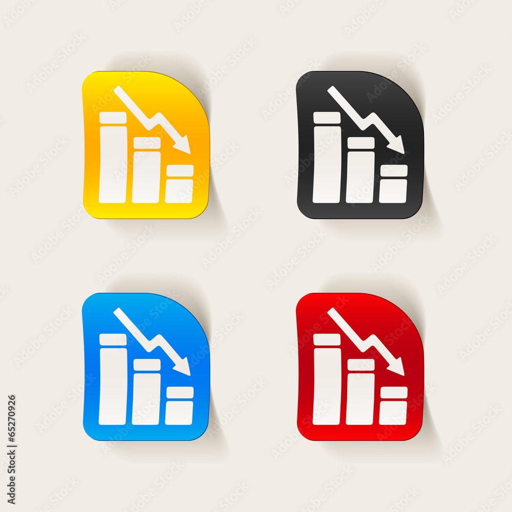 realistic design element: chart realistic design element: chart