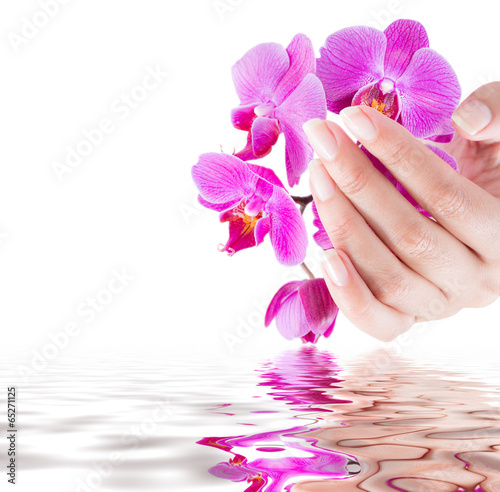 manicure and beauty background