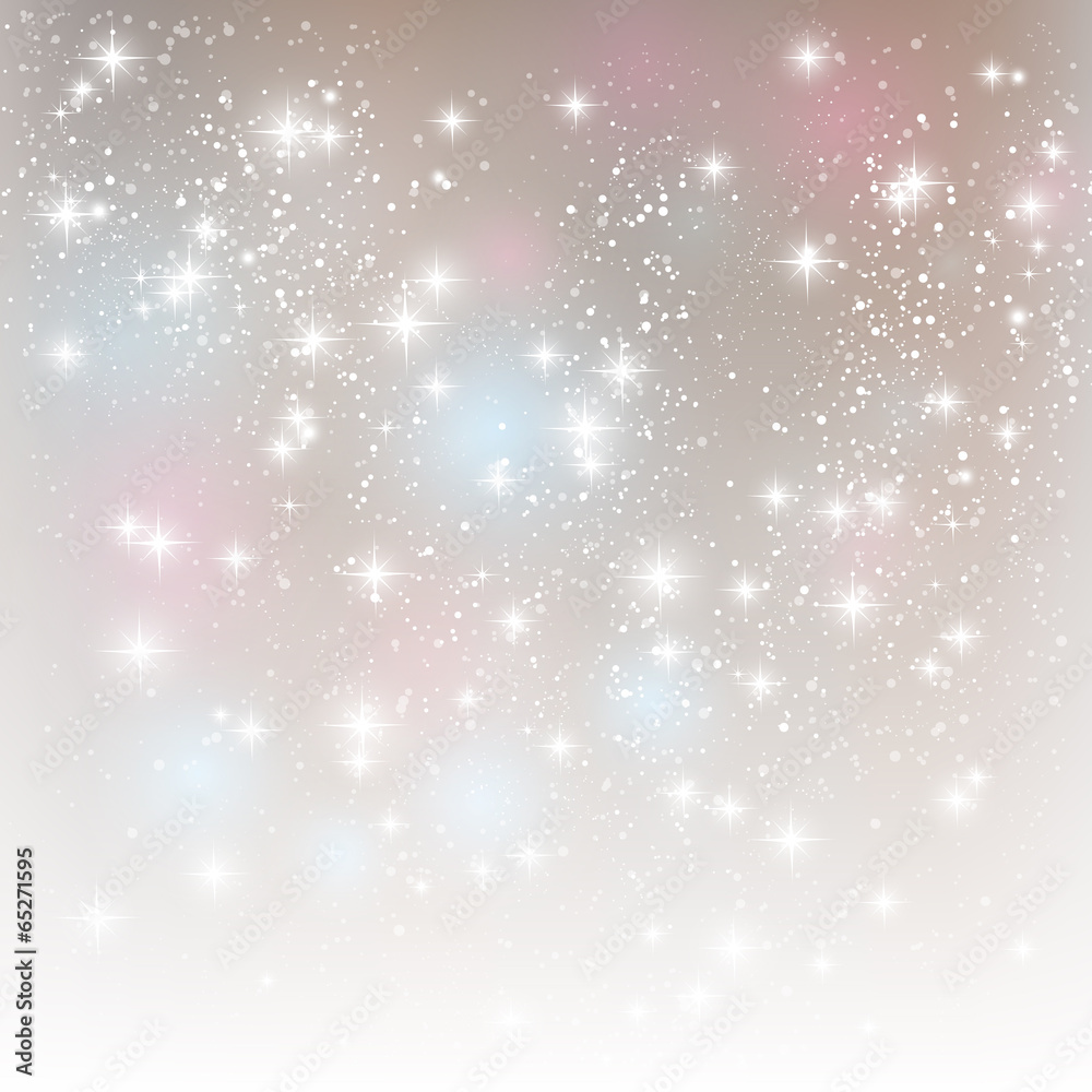 Shiny stars on silver background Shiny stars on silver background