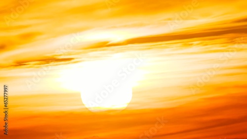 sunset at sea time lapse