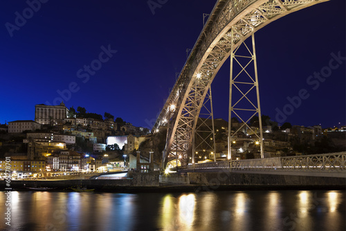 Dom Luis I bridge over Douro river.Porto.Portugal.