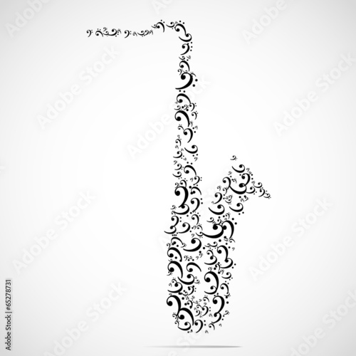 Abstract musical instrument background