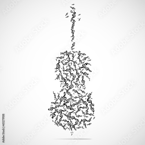 Abstract musical instrument background