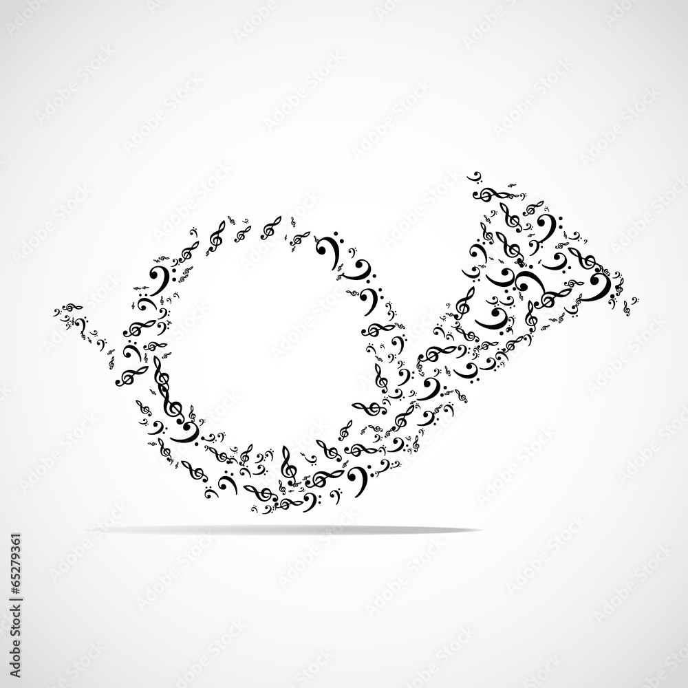 Fototapeta premium Abstract musical instrument background