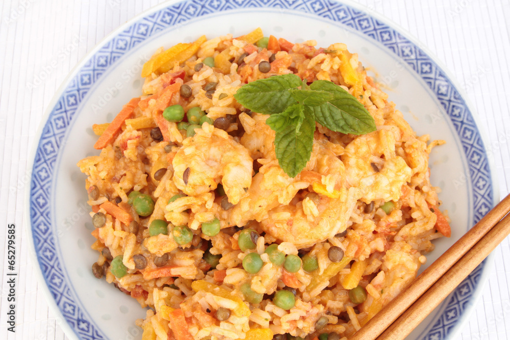 riz aux crevettes riz aux crevettes