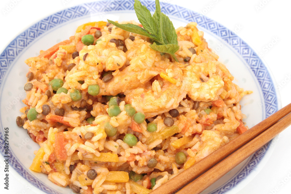 riz aux crevettes riz aux crevettes