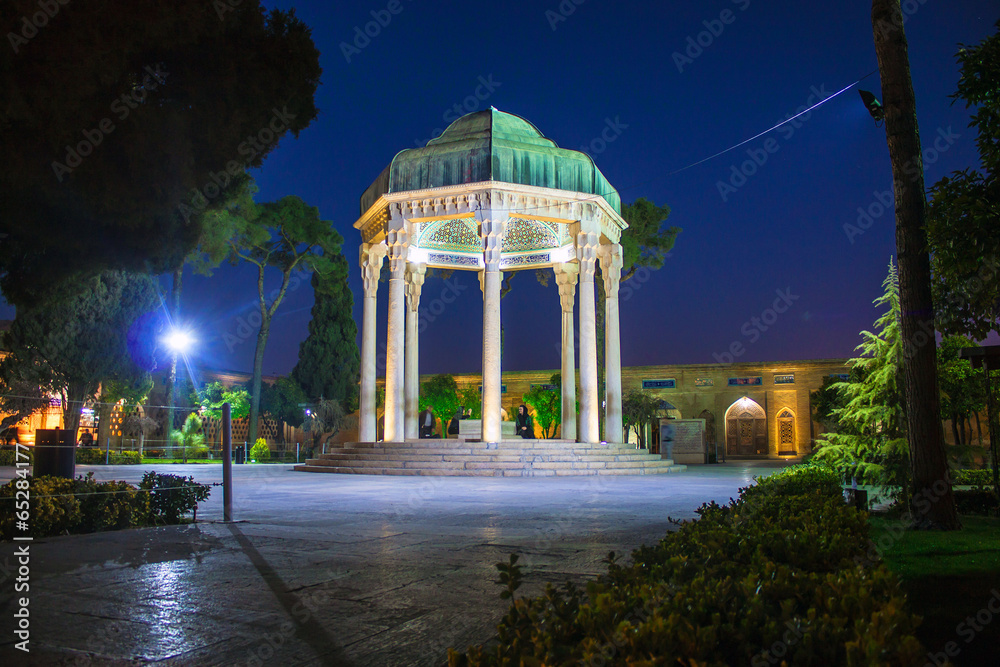 People visit tomb of poet Hafez  in Shiraz, Iran