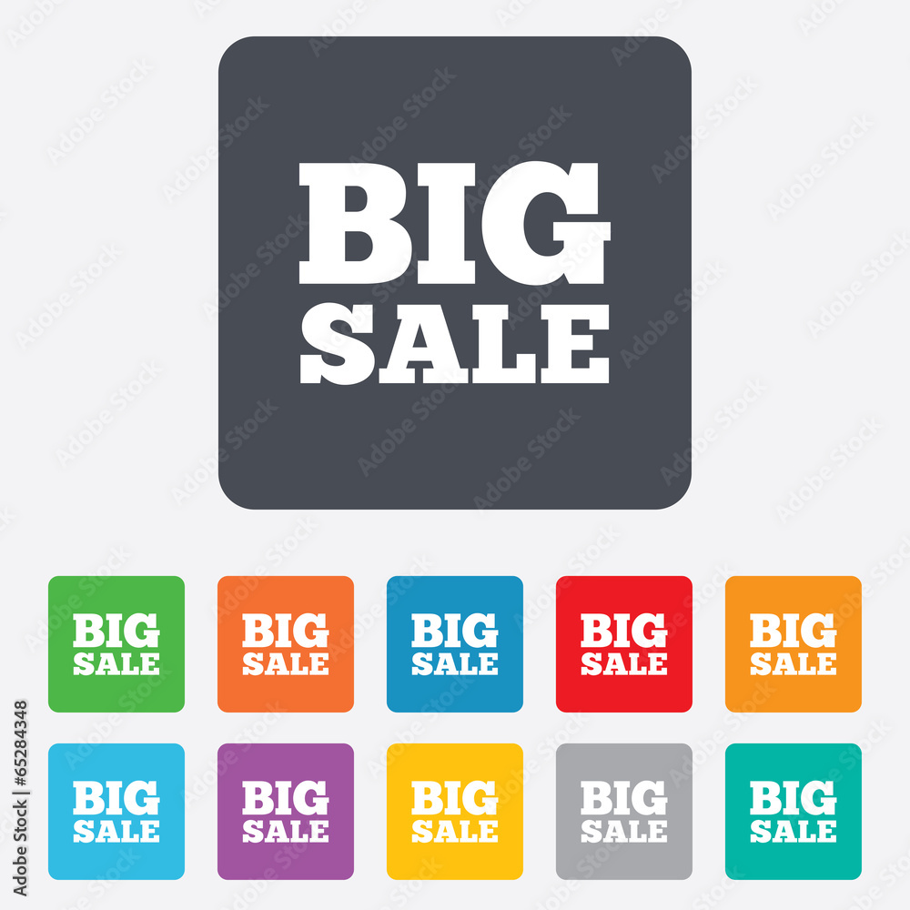Big sale sign icon. Special offer symbol. Big sale sign icon. Special offer symbol.