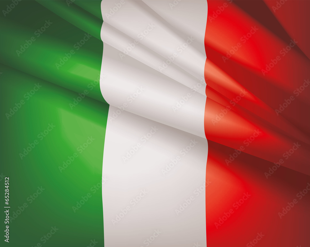 Flag of Italy, vector background