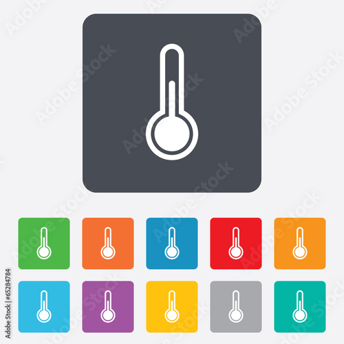 Thermometer sign icon. Temperature symbol.