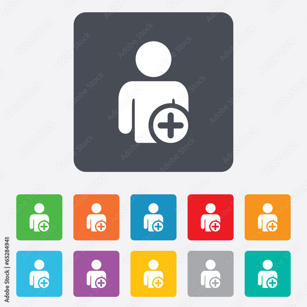 Add user sign icon. Add friend symbol. Add user sign icon. Add friend symbol.