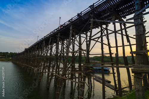 The beautiful wooden bridge...