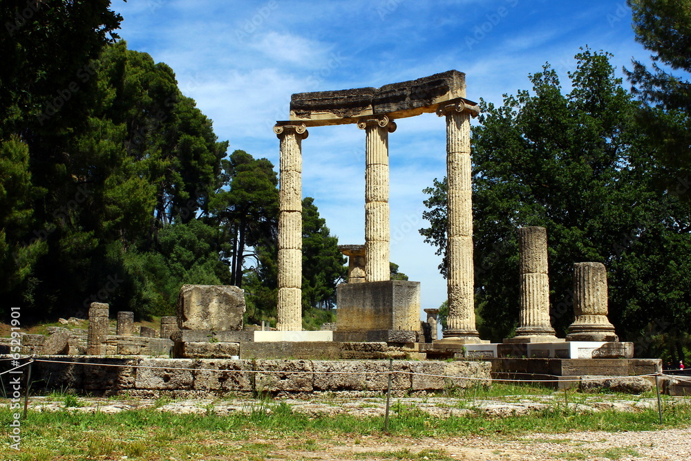 scavi archeologici ad Olimpia, Grecia