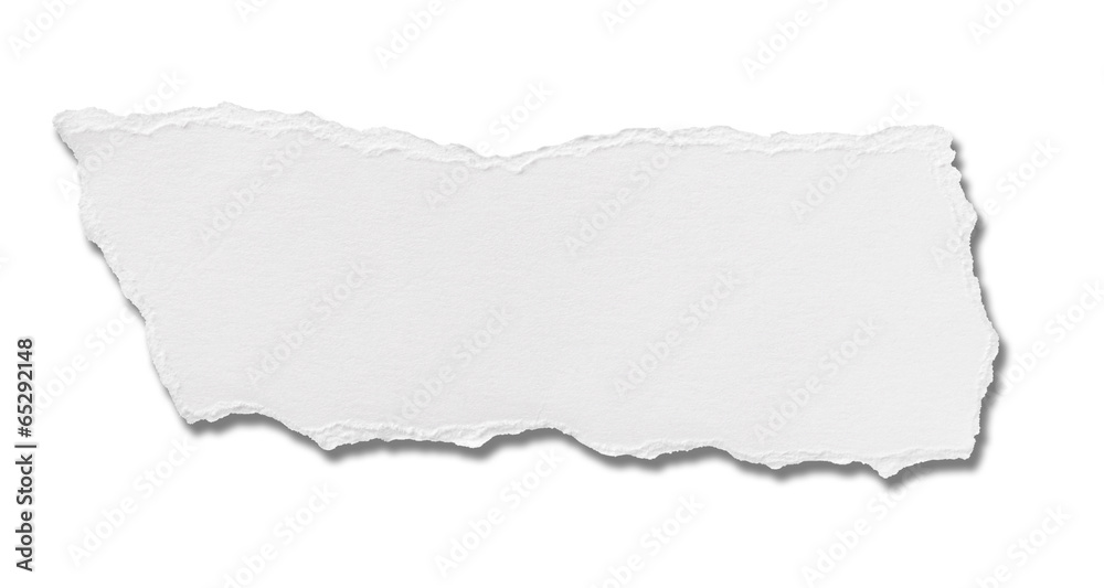 white paper ripped message background