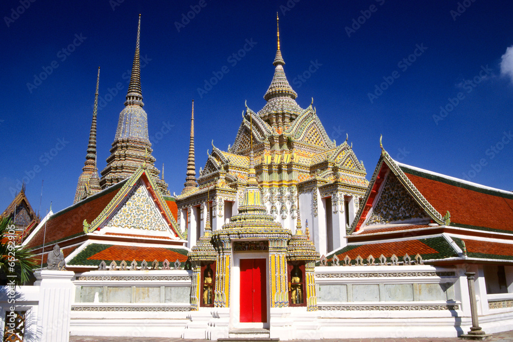 Temple de Wat Po à Bangkok en Thaïlande Temple de Wat Po à Bangkok en Thaïlande