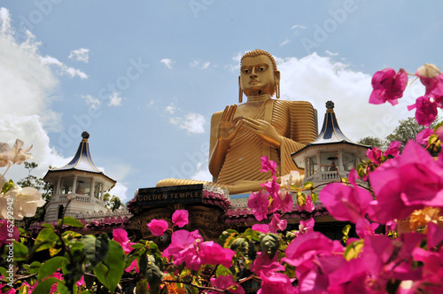 Golden Buddha of Dambulla, Sri Lanka. photo