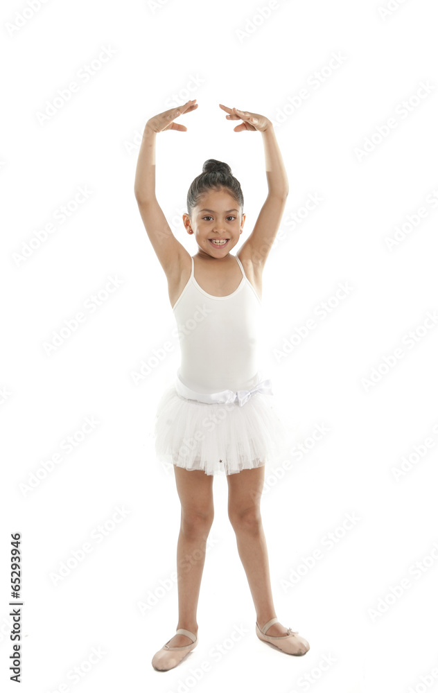 young cute ballet dancer girl dancing classical in white tutu young cute ballet dancer girl dancing classical in white tutu