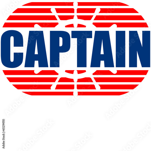 Steuerrad Captain Rang Abzeichen