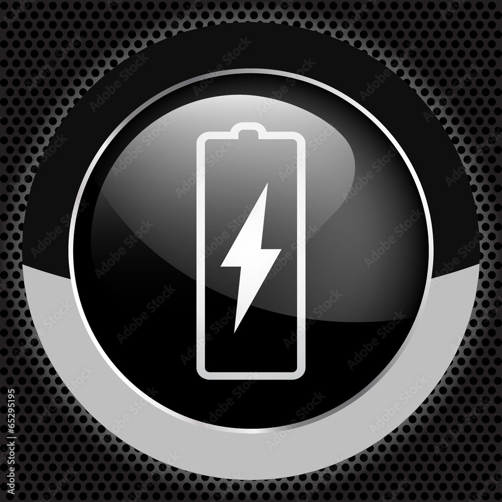Vector battery icon background Vector battery icon background