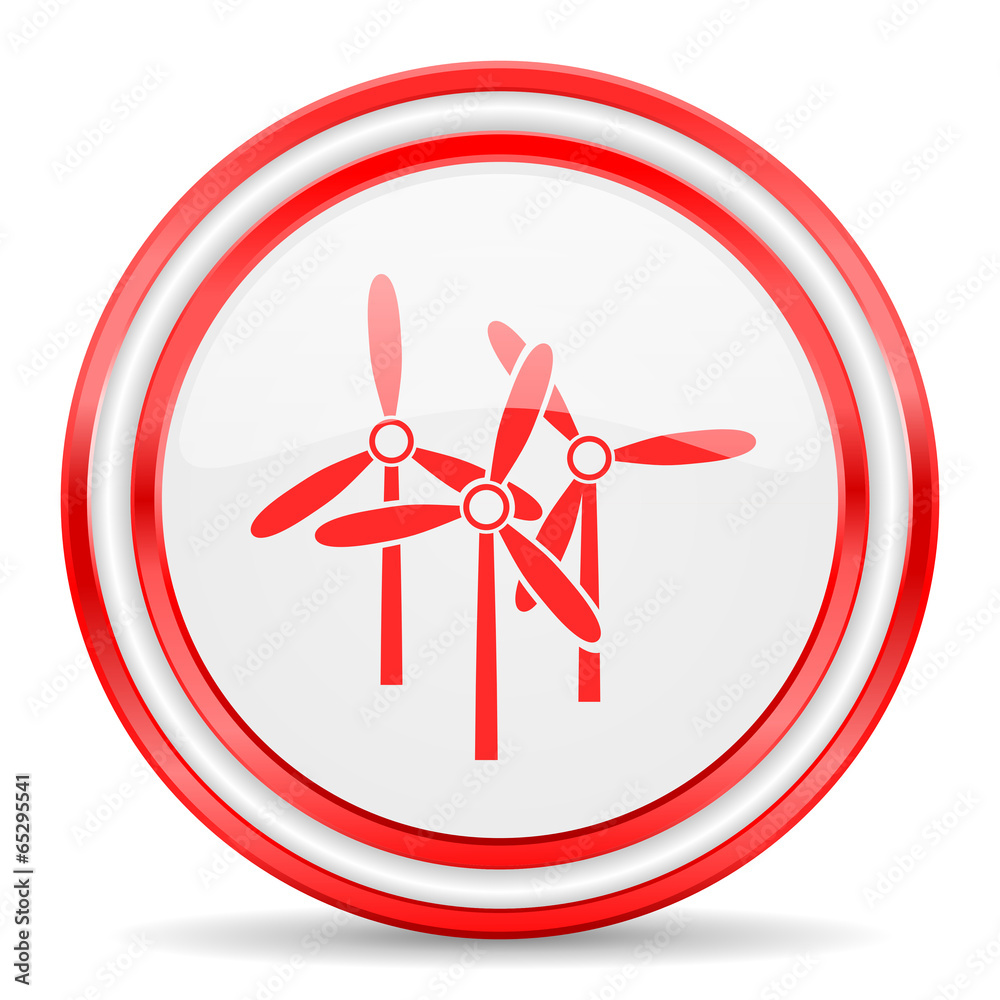 windmill red white glossy web icon windmill red white glossy web icon