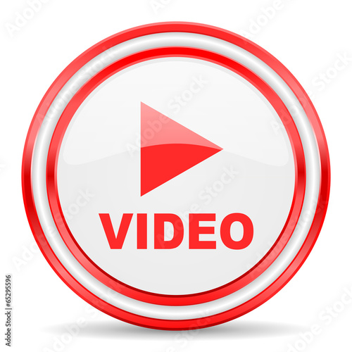 video red white glossy web icon Free Download video red white glossy web icon - GFXLoad