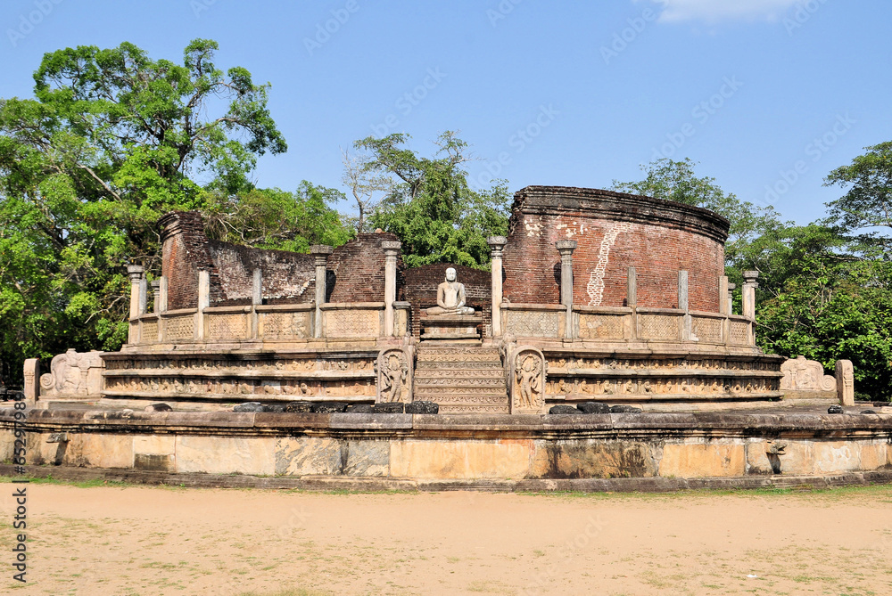 Vatadage in Polonnaruwa, Sri Lanka.