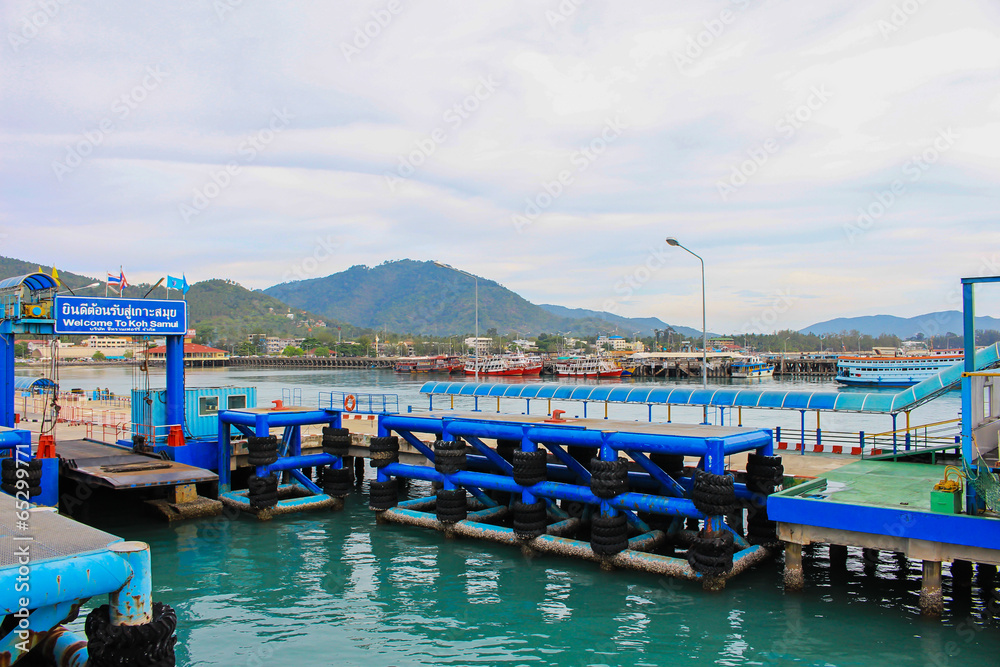 sea port of seatran ferry terminal a pier koh samui,surat thani