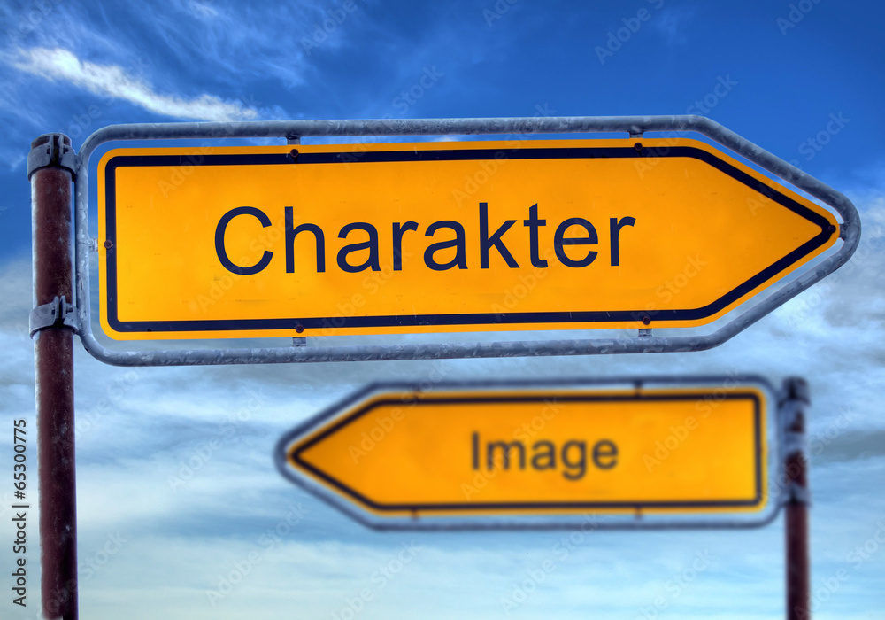 Obraz premium Strassenschild 1 - Charakter