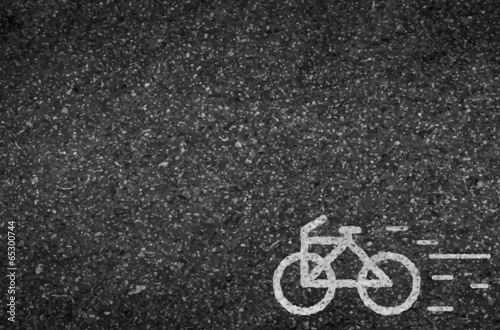 Bicycle road and asphalt background texture with some fine grain