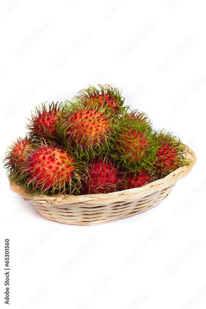Rambutan - Asian fruit. Rambutan - Asian fruit.