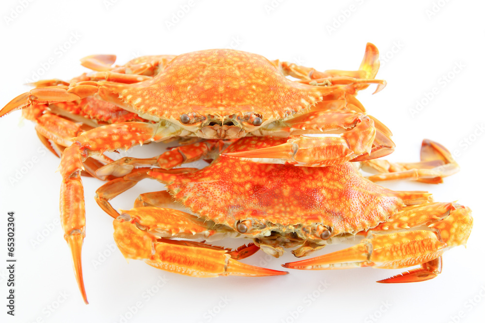 Steamed crabs