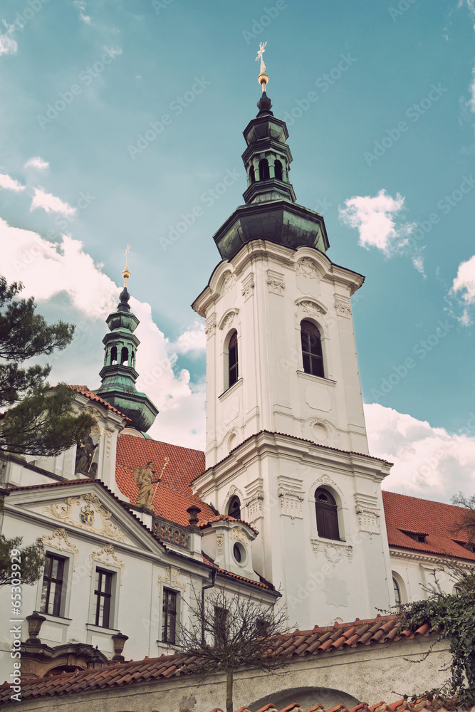 Fototapeta premium PRAGUE, CZECH REPUBLIC - APRIL 13: Strahov Monastery, Prague, C