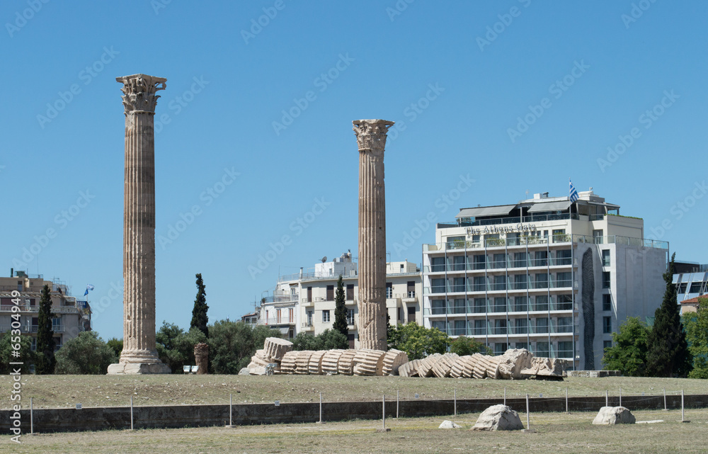 the ancient temple of Olympian Zeus