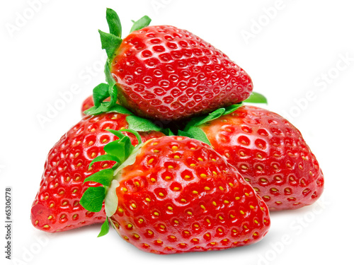 strawberry isolated on white background
