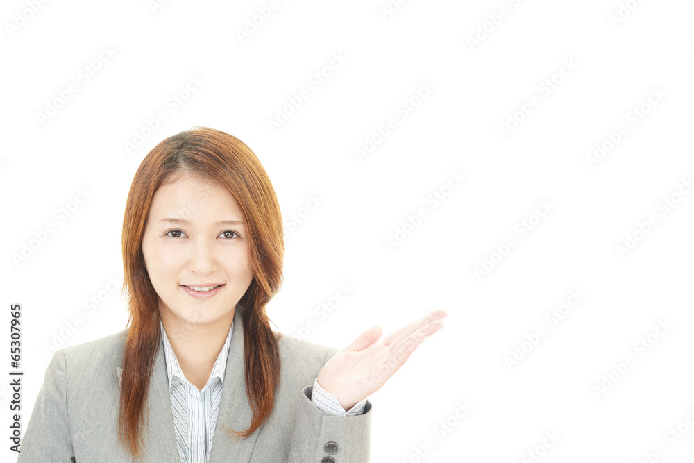 笑顔のOL 笑顔のOL