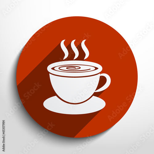 Vector hot drink web icon